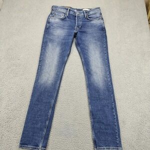 All Saints Rex Jeans Mens‎ 32 Slim Fit Distressed Denim Button Fly Made Turkey